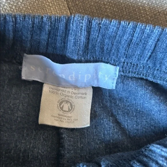 Serendipity Girls Blue 100% Organic Cotton Ribbed Pants Size 4 Y - Picture 5 of 6